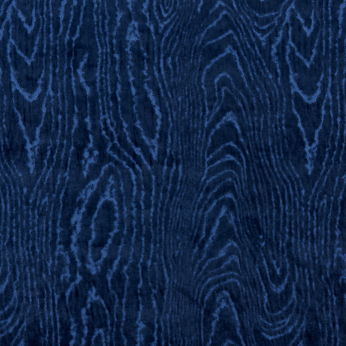Schumacher Marisa Moire Velvet Lapis Fabric