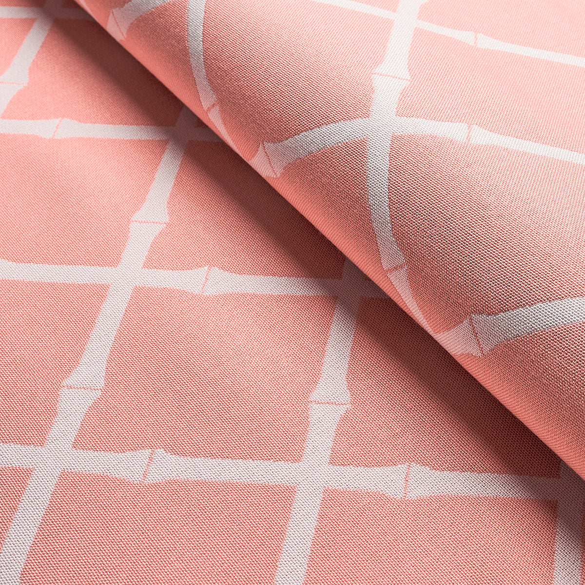 Schumacher Bamboo Trellis Indoor/Outdoor Pink Fabric
