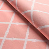 Schumacher Bamboo Trellis Indoor/Outdoor Pink Fabric