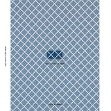 Schumacher Bamboo Trellis Indoor/Outdoor Navy Fabric