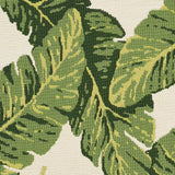 Schumacher Tropical Leaf Indoor/Outdoor Green Fabric - Eade's Wallpaper