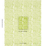Schumacher Zebra Palm Woven Indoor/Outdoor Green Fabric