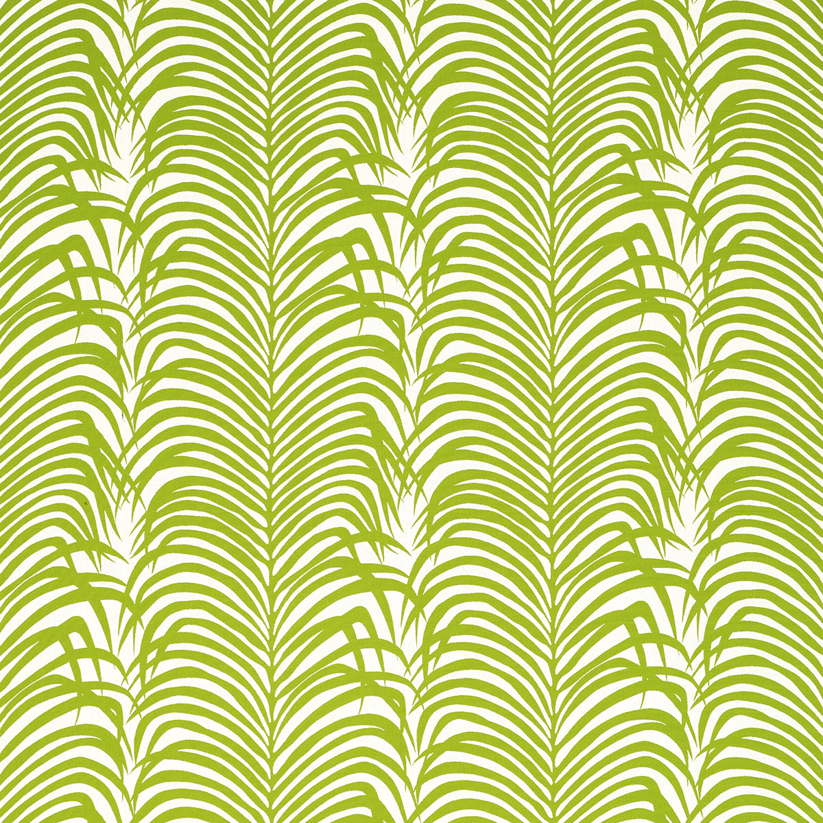 Schumacher Zebra Palm Woven Indoor/Outdoor Green Fabric