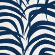 Schumacher 82781 ZEBRA PALM INDOOR/OUTDOOR in NAVY Fabric - 