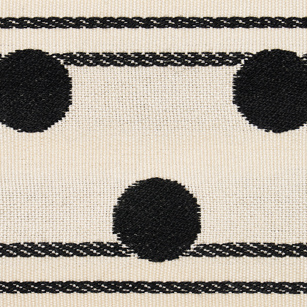 Schumacher 82790 BIANCA TAPE in IVORY NOIR Trim - REGINE