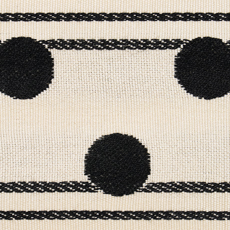 Schumacher 82790 BIANCA TAPE in IVORY NOIR Trim - REGINE