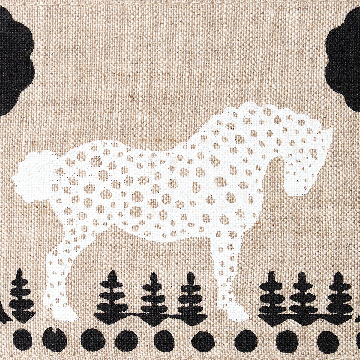 Schumacher 82810 POLKA DOT PONY TAPE in NATURAL Trim - FOLLY