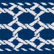 Schumacher 82820 LATTICE INDOOR/OUTDOOR TAPE in NAVY Trim - 