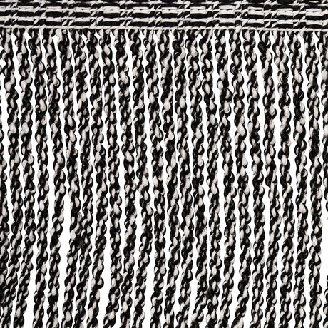 Schumacher 82833 OUTDOOR BOULLION FRINGE TRIM in BLACK Trim 