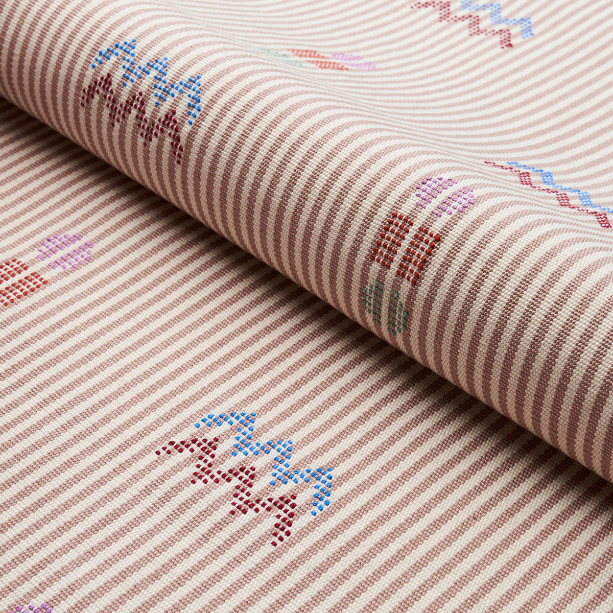 Schumacher Ribbon Fiesta Fabric - Eade's Wallpaper