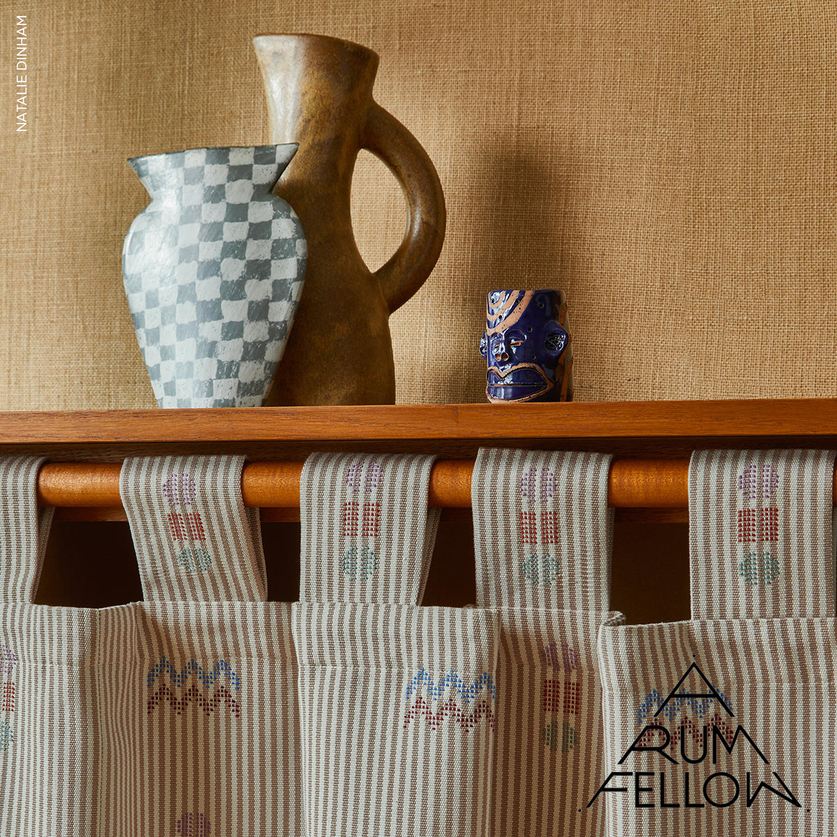 Schumacher Ribbon Fiesta Fabric - Eade's Wallpaper