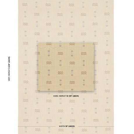 Schumacher Ribbon Wheat Fabric - Eade's Wallpaper