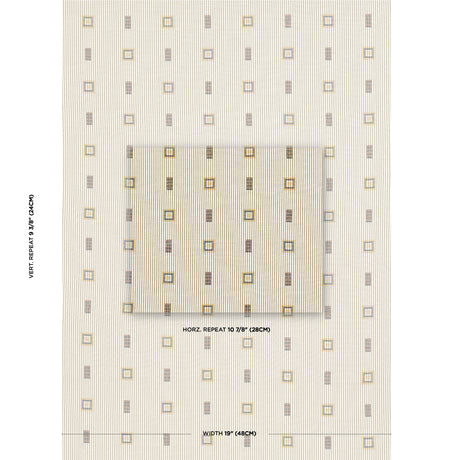 Schumacher Ribbon Ii Oregano Fabric - Eade's Wallpaper