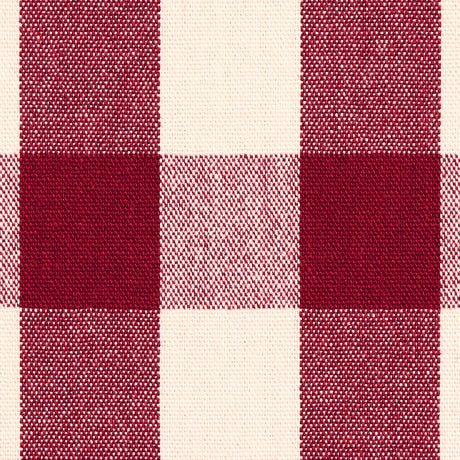 Schumacher Dutton Buffalo Check Crimson Fabric