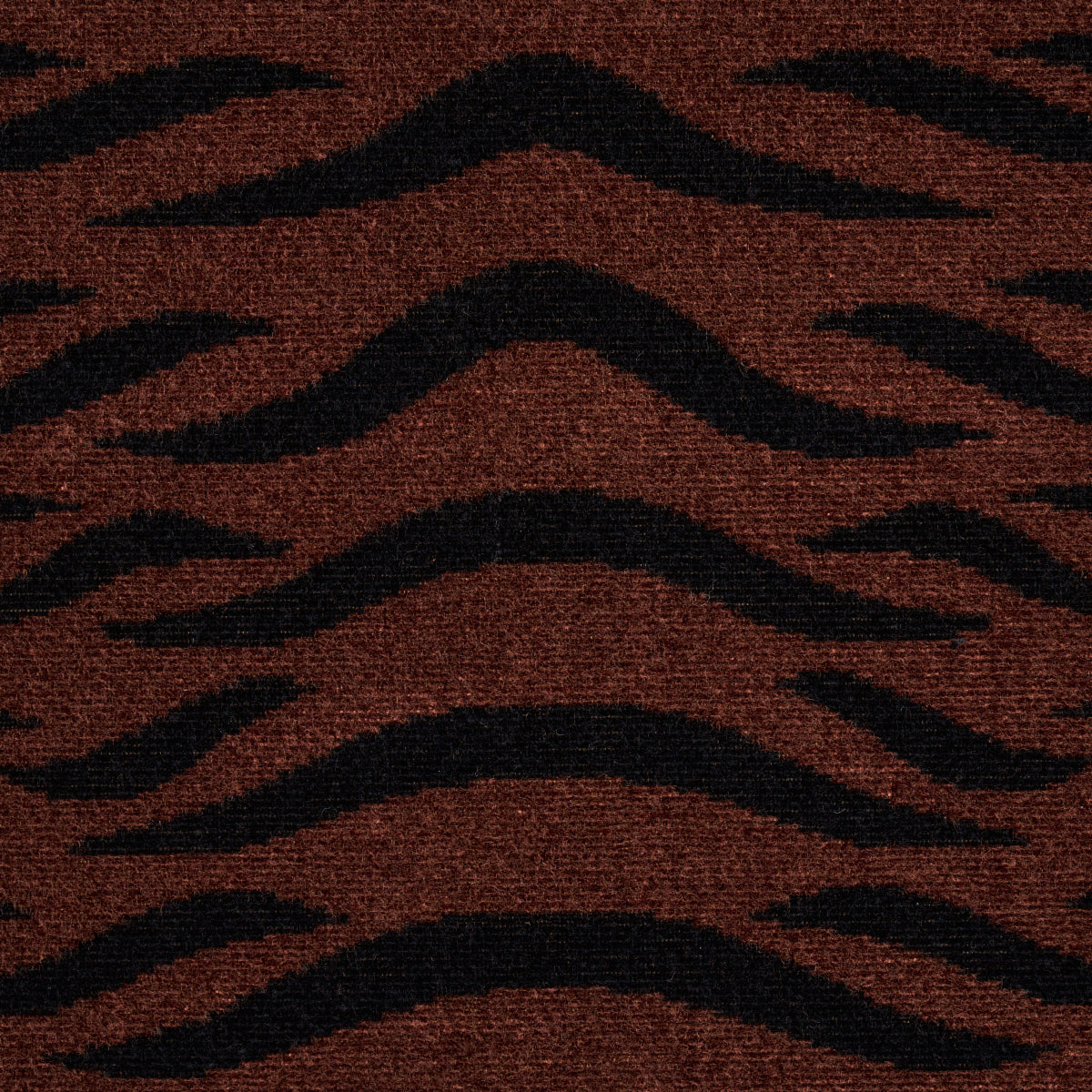 Schumacher Sabi Tiger Velvet Java Fabric - Eade's Wallpaper