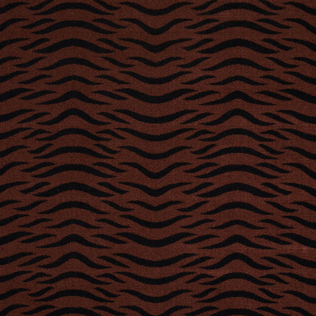 Schumacher Sabi Tiger Velvet Java Fabric - Eade's Wallpaper