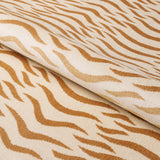 Schumacher Sabi Tiger Velvet Camel Fabric - Eade's Wallpaper