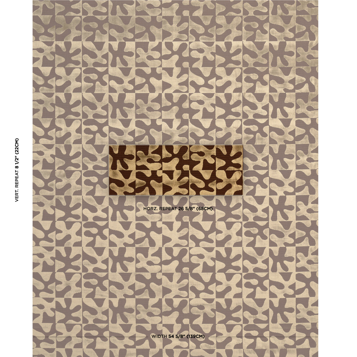 Schumacher Modern Dance Velvet Gold Fabric - Eade's Wallpaper