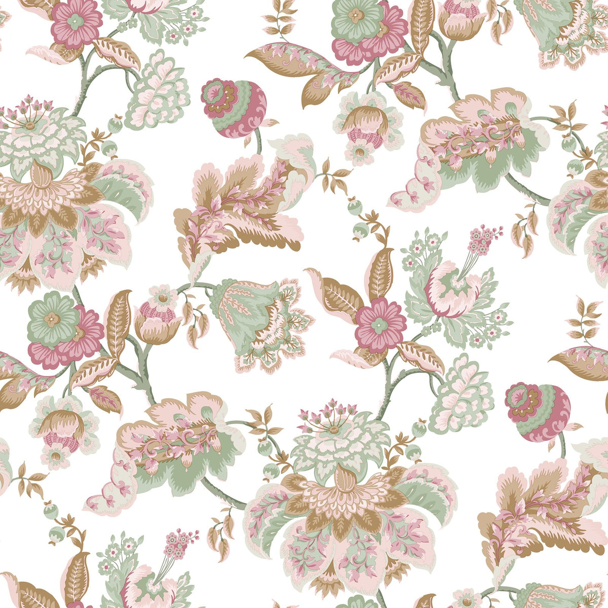 Galerie Blooming Garden Floral Pink Wallpaper 8300