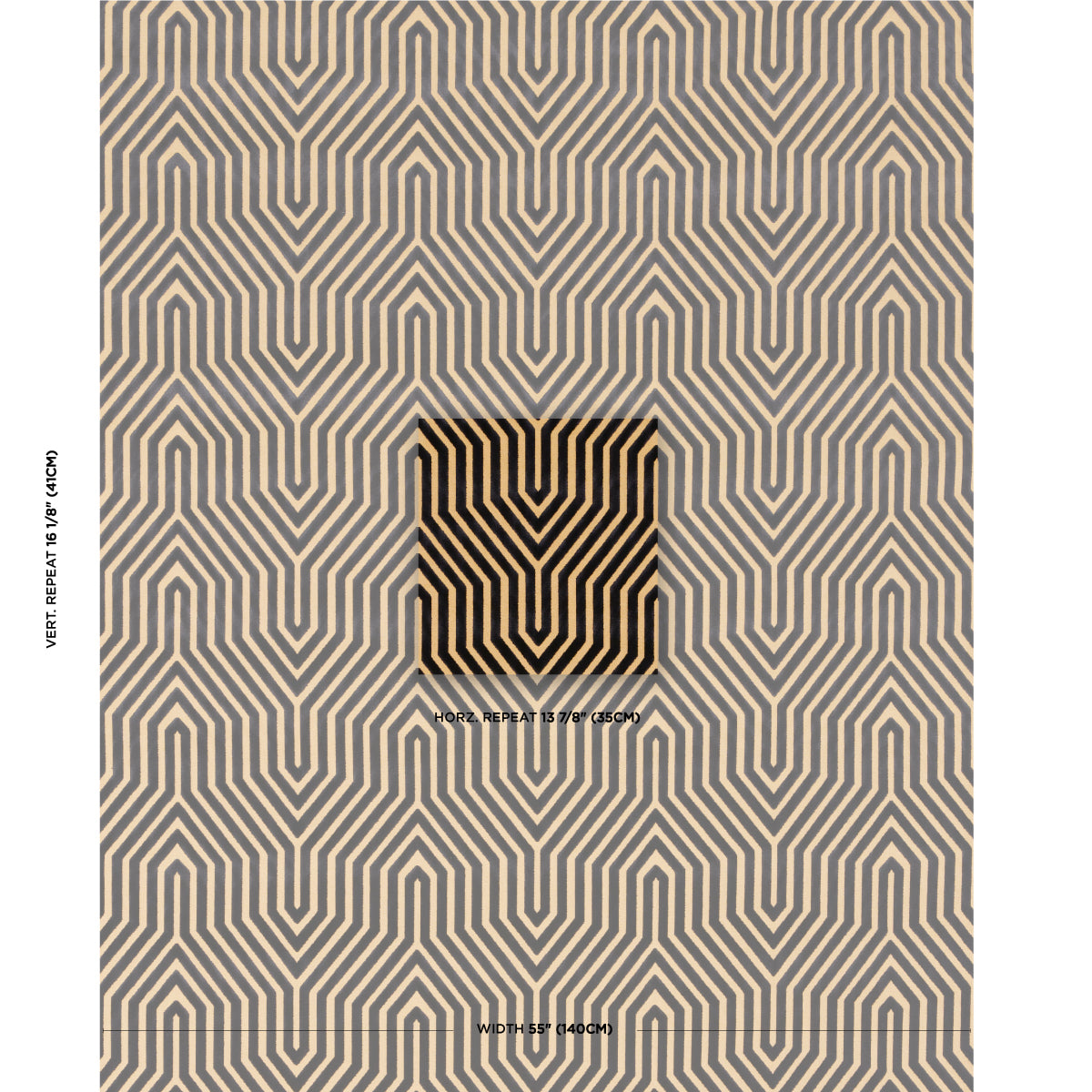 Schumacher Vanderbilt Velvet Tortoise Fabric - Eade's Wallpaper