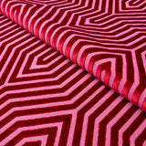 Schumacher Vanderbilt Velvet Fuchsia Fabric - Eade's Wallpaper