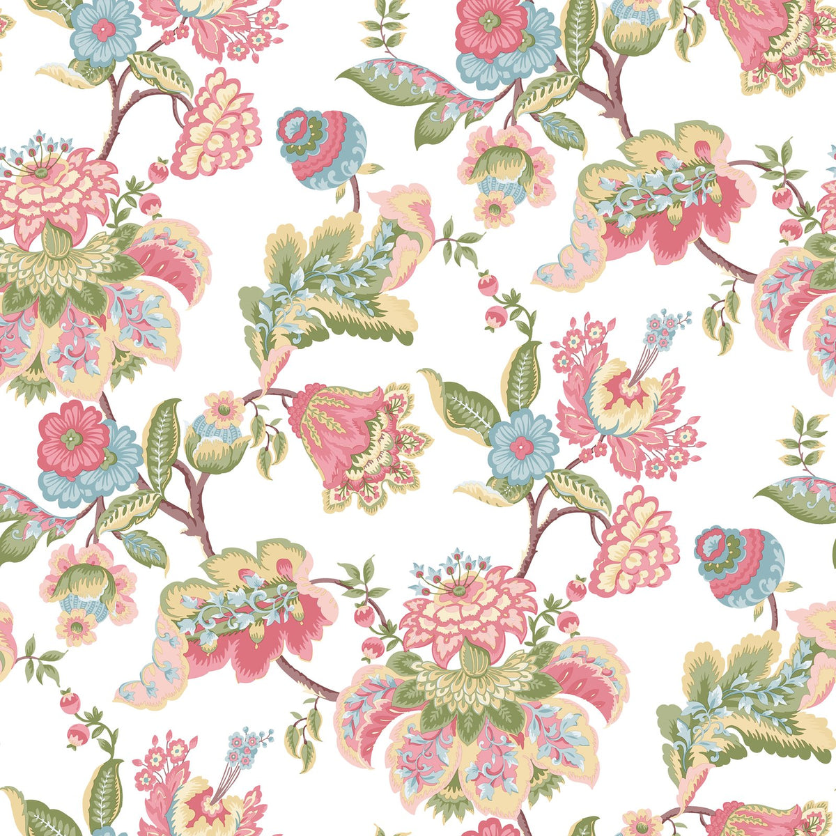 Galerie Blooming Garden Floral Pink Wallpaper 8301