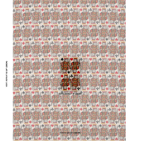 Schumacher King Épinglé Document Fabric - Eade's Wallpaper