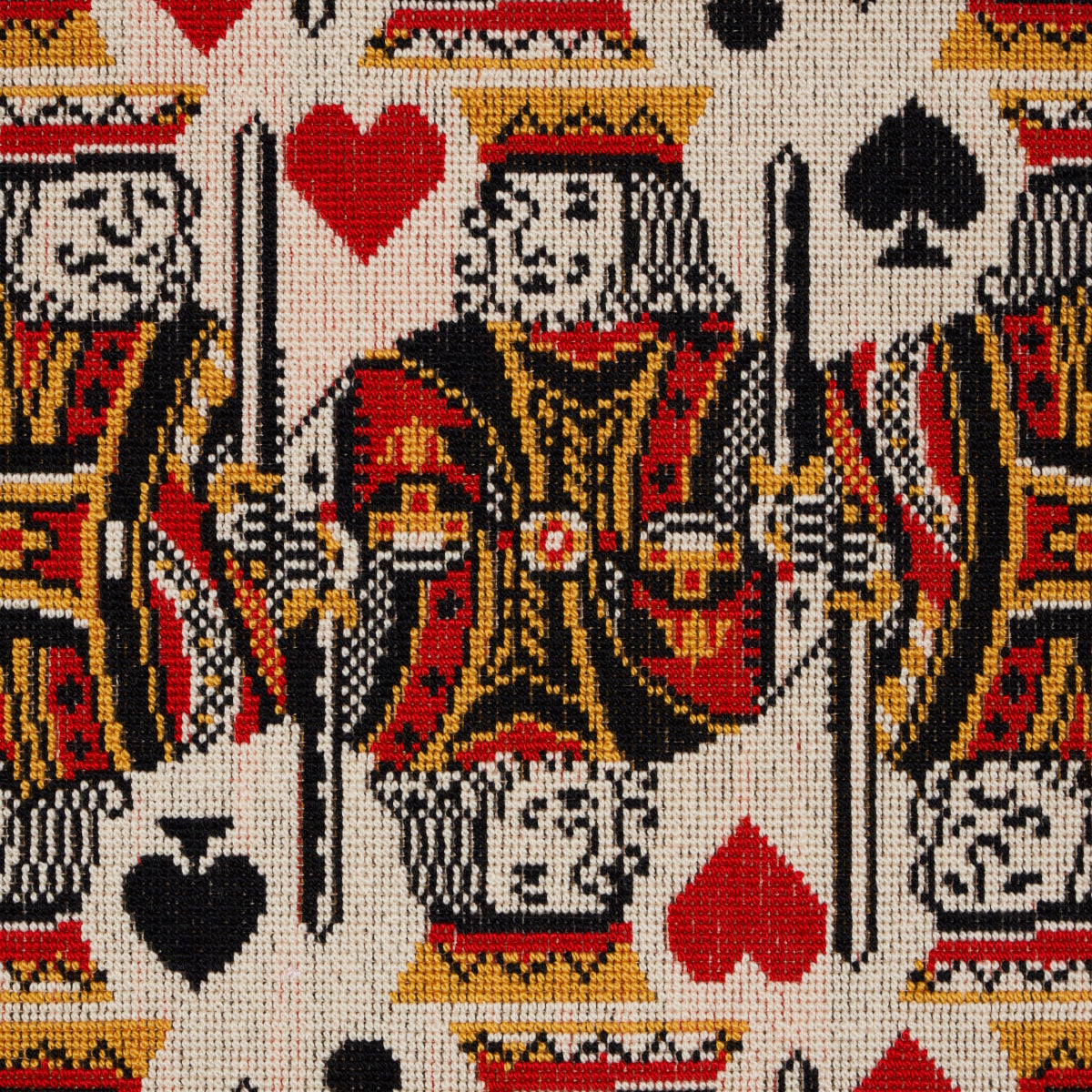 Schumacher King Épinglé Document Fabric - Eade's Wallpaper