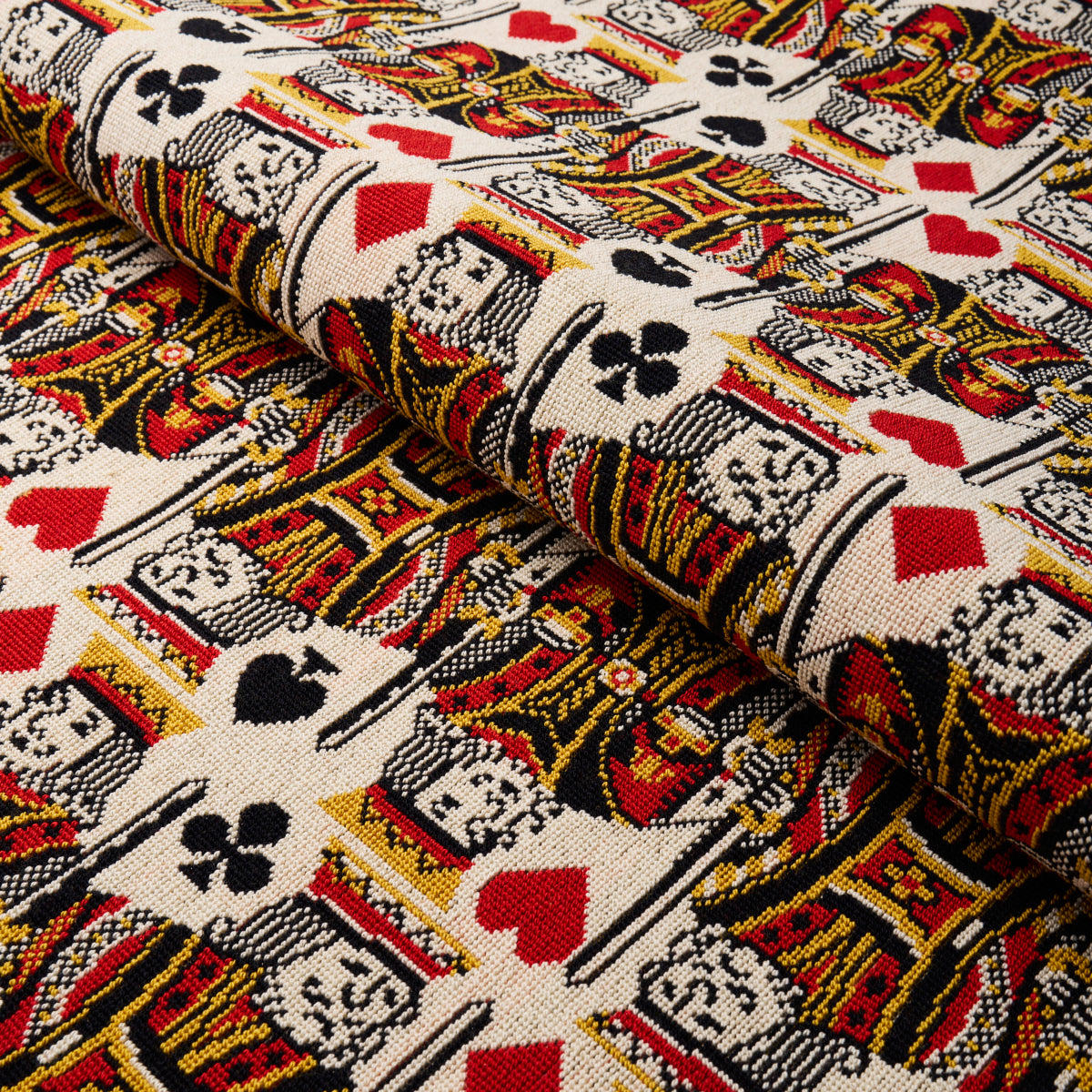 Schumacher King Épinglé Document Fabric - Eade's Wallpaper