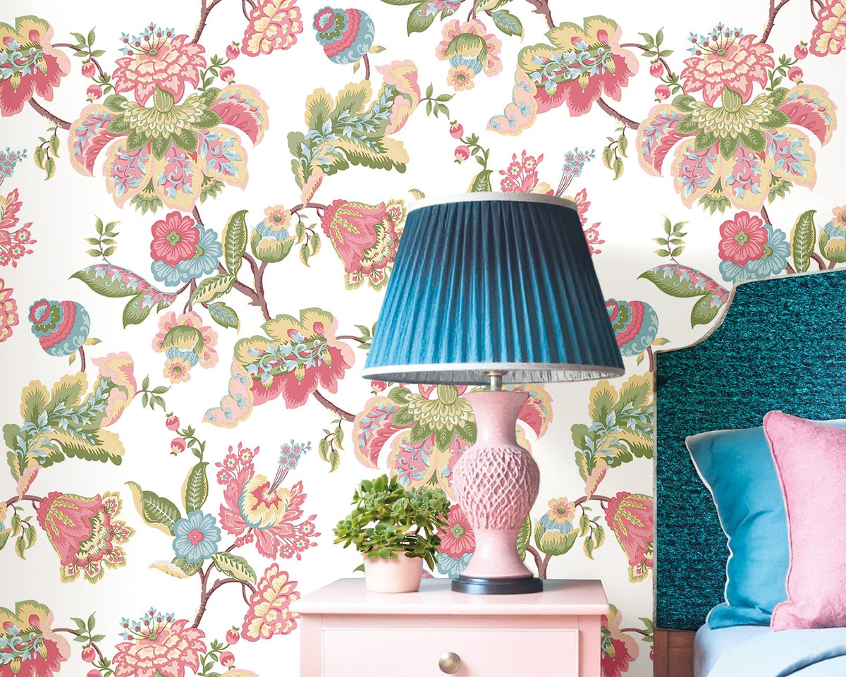 Galerie Blooming Garden Floral Pink Wallpaper 8301