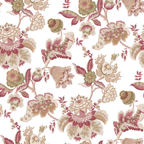 Galerie Blooming Garden Floral Red Wallpaper 8302