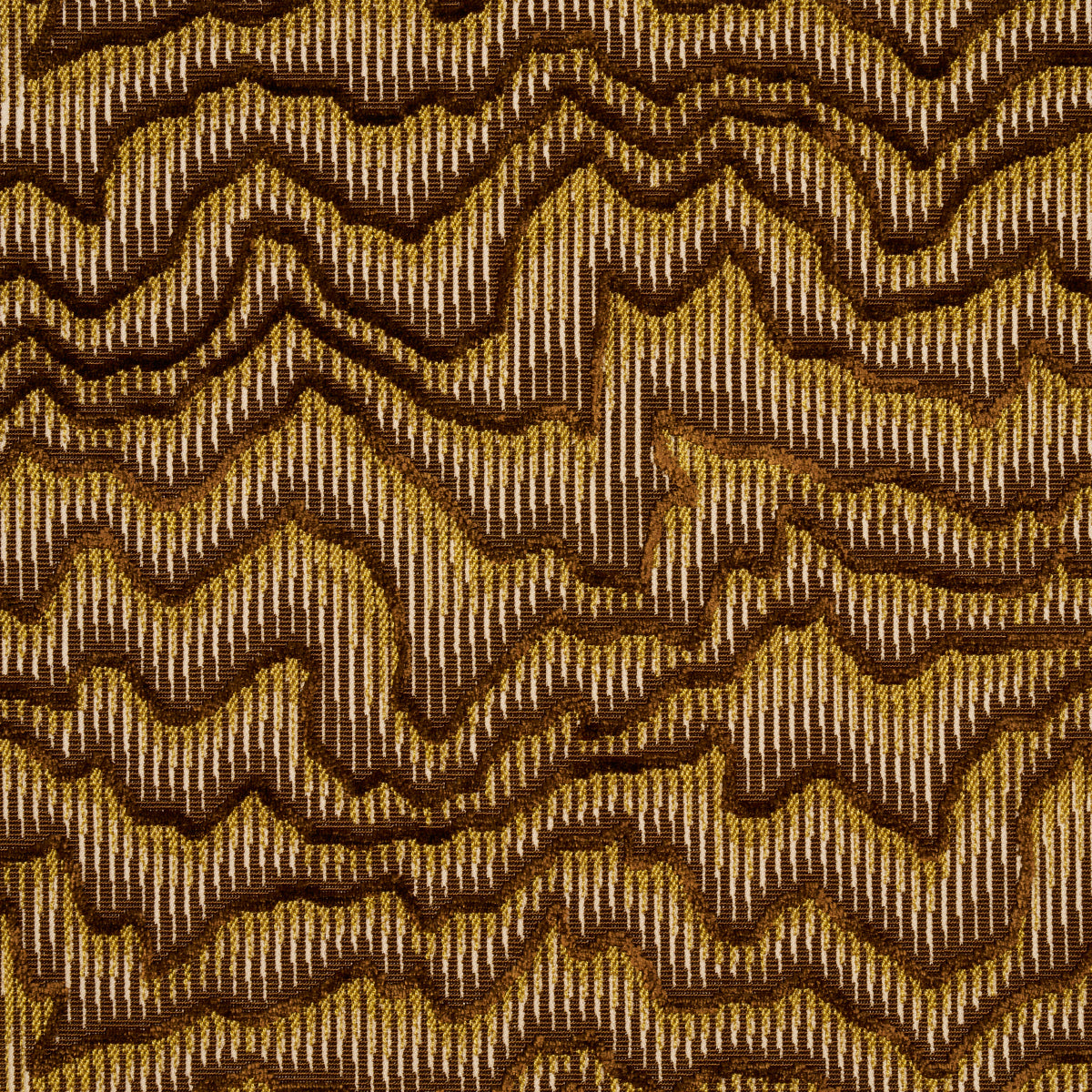 Schumacher Zambezi Velvet Bronze Fabric - Eade's Wallpaper