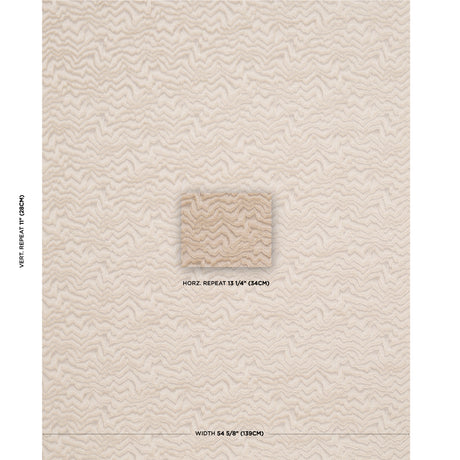 Schumacher Zambezi Velvet Champagne Fabric - Eade's Wallpaper