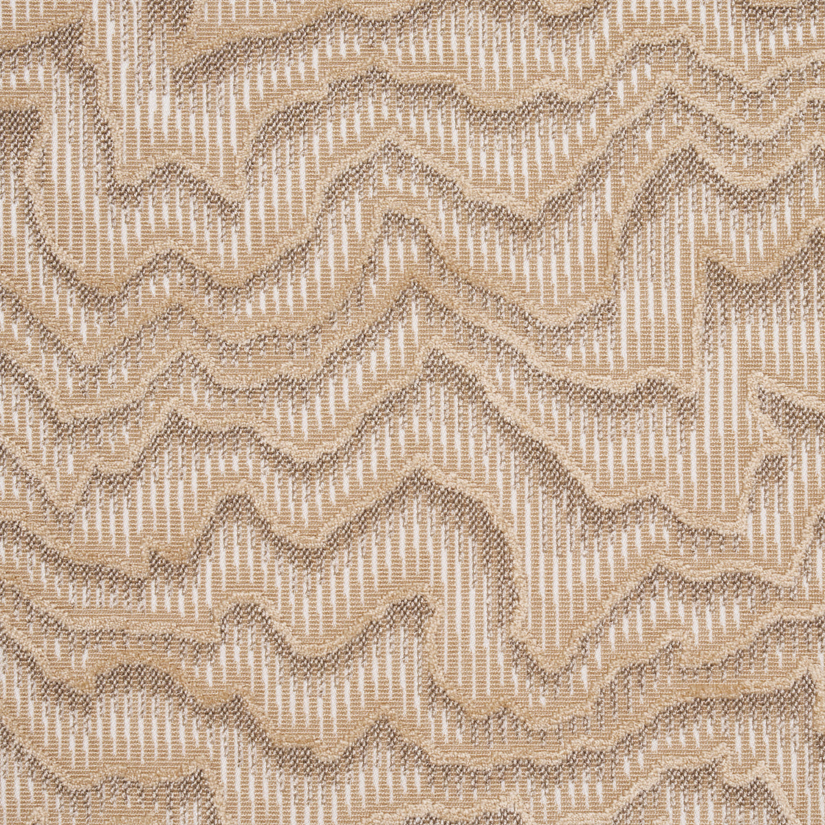 Schumacher Zambezi Velvet Champagne Fabric - Eade's Wallpaper