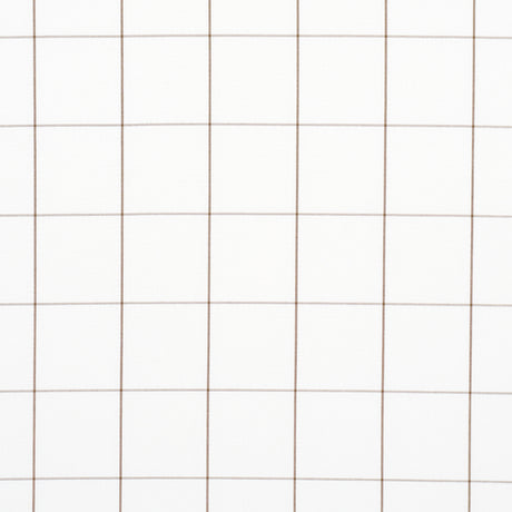 Schumacher Woodman Check Berber Brown Fabric - Eade's Wallpaper