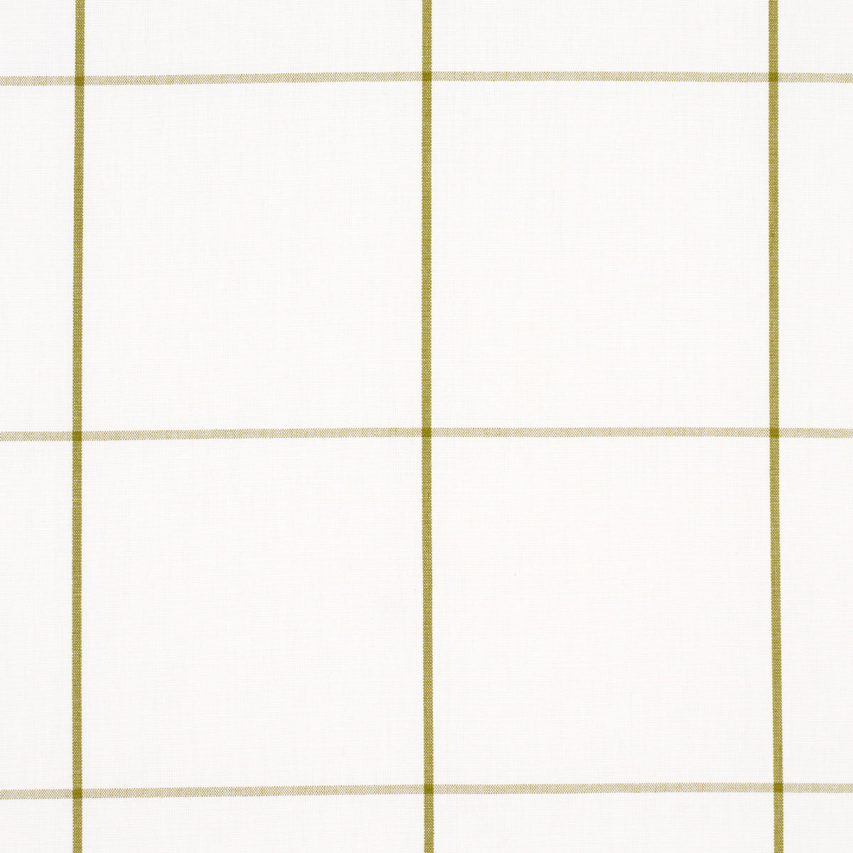 Schumacher Woodman Check Olive Fabric - Eade's Wallpaper