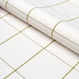 Schumacher Woodman Check Olive Fabric - Eade's Wallpaper