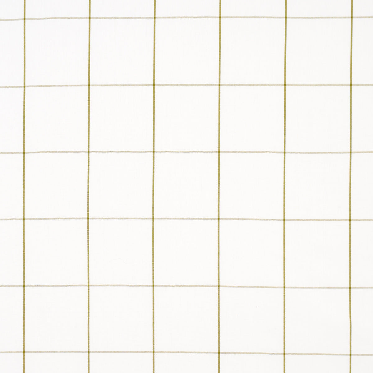 Schumacher Woodman Check Olive Fabric - Eade's Wallpaper