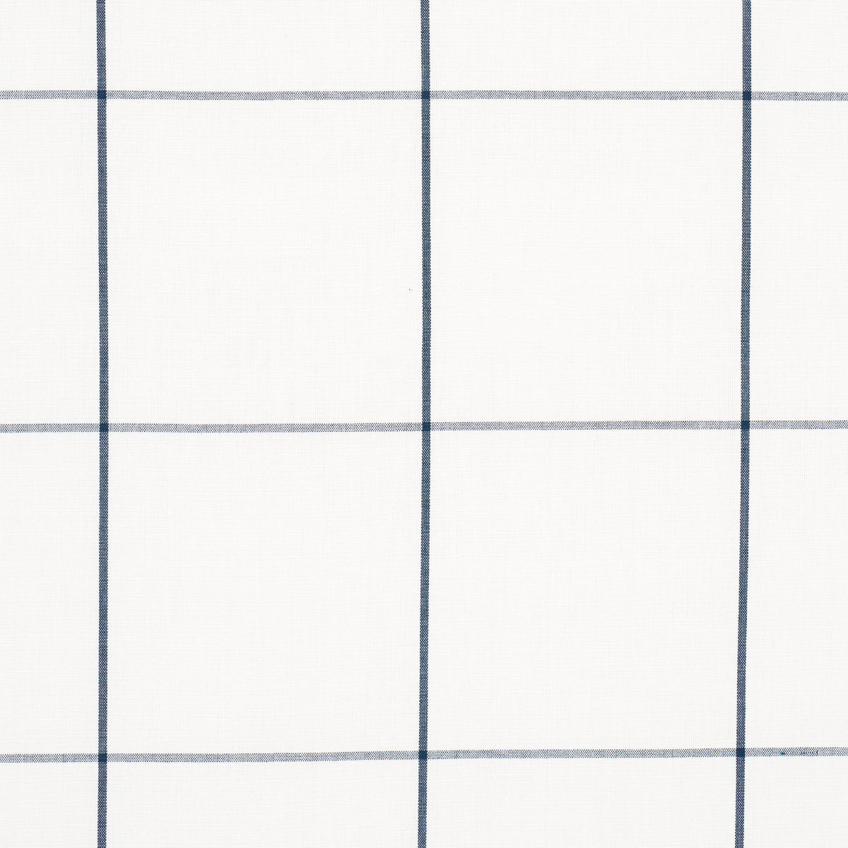 Schumacher Woodman Check Indigo Fabric - Eade's Wallpaper