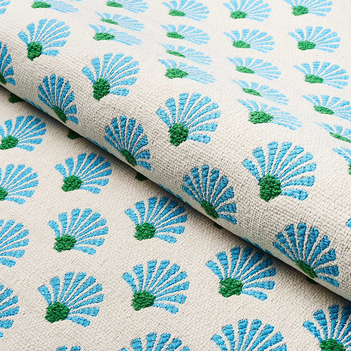 Schumacher Bellini Indoor/Outdoor Lagoon Fabric