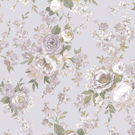 Galerie Blooming Garden Floral Purple Lilac Wallpaper 8310