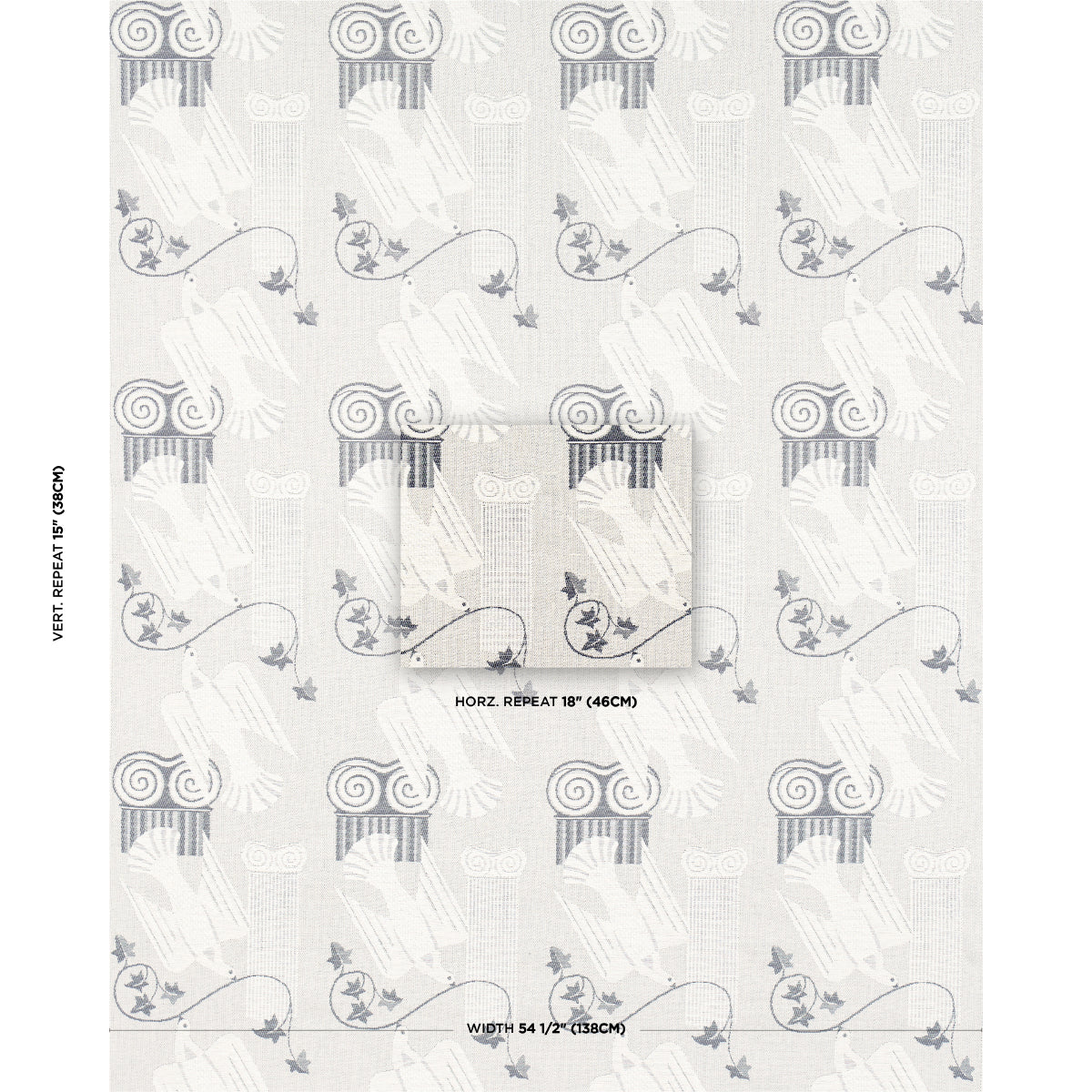Schumacher Cyprus Limestone Fabric