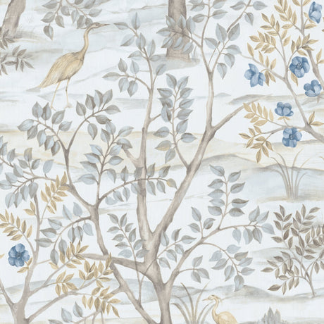 Galerie Blooming Garden Floral Blue Wallpaper 8316