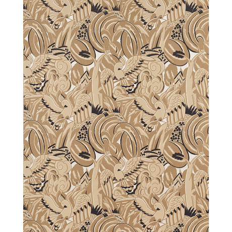 Schumacher Parrots Moderne Sandstone Fabric - Eade's Wallpaper