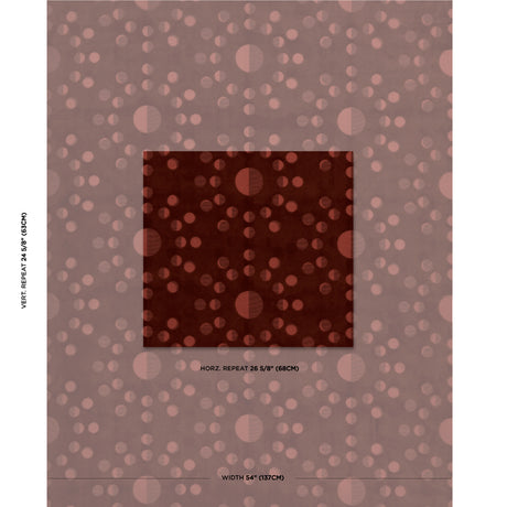 Schumacher Moon Phase Velvet Red Fabric - Eade's Wallpaper