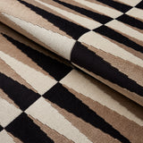 Schumacher Backgammon Cut Velvet Neutral Fabric