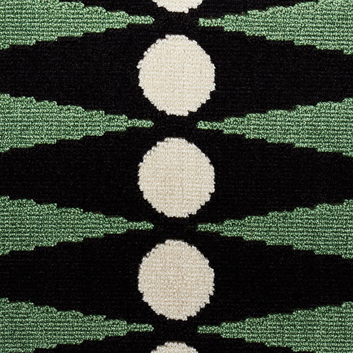 Schumacher Backgammon Cut Velvet Green Fabric