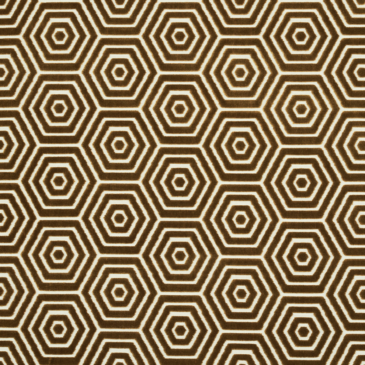 Schumacher Bees Knees Cut Velvet Gold Fabric
