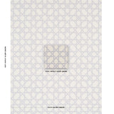 Schumacher Le Maroc Épinglé Dove Fabric - Eade's Wallpaper