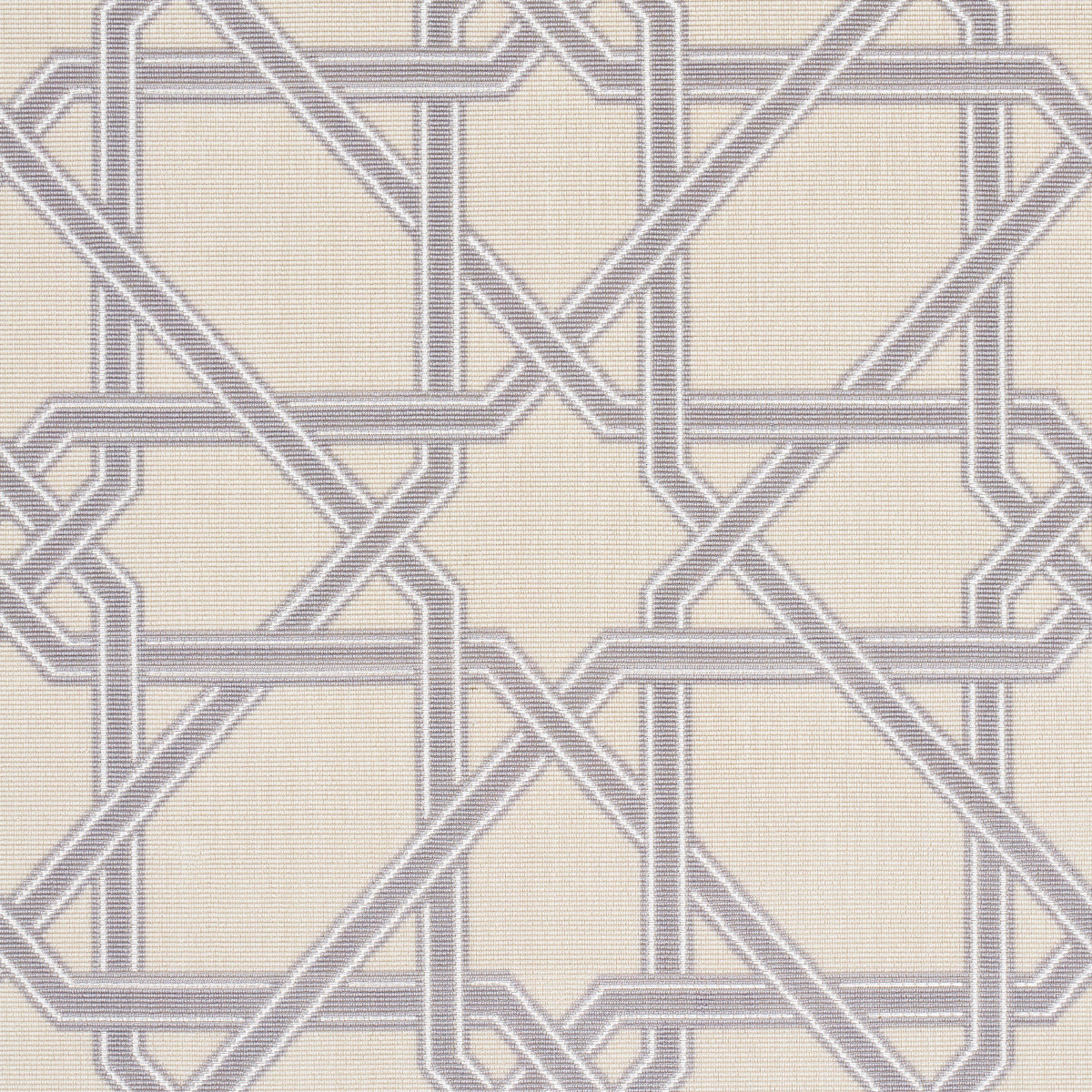 Schumacher Le Maroc Épinglé Dove Fabric - Eade's Wallpaper